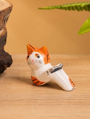 Сувенир «Кошка с книгой», 7x3x5 см, дерево, МИКС