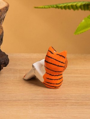 Сувенир «Кошка с книгой», 7x3x5 см, дерево, МИКС