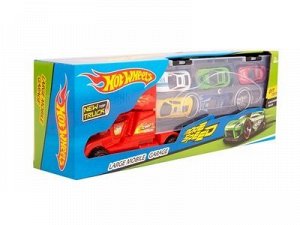 Набор Hot Wheels трейлер из 6 металлических машинок