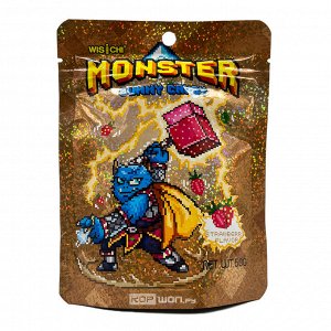 MONSTER Жевательные конфеты "Клубника" 50 гр/60 шт