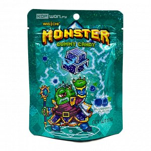 MONSTER Жевательные конфеты "Черничка" 50 гр/60 шт