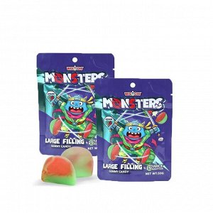 MONSTER Мармеладные конфеты с начинкой "Арбуз" 50 гр/60 шт