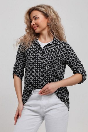 Рубашка Варианты расцветки: черный
Ткань: кулирка, Состав: 100% хлопок
Женская стильная туника - рубашка выполнена из 100% хлопчатобумажного полотна. Новый дизайн и отличное качество делает изделие мо