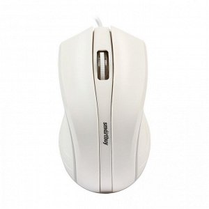 Проводная мышь Smartbuy ONE 338 White с RGB-подсветкой — 1200 DPI, эргономичная (140 см кабель)