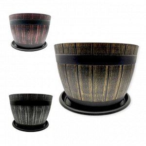 Кашпо, с поддоном, h 27 см d 38 см, 30 л., PAIL, 1/10