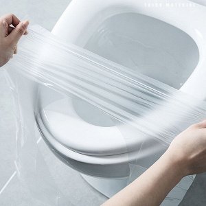 Одноразовые водонепроницаемые накладки на унитаз, 50 шт