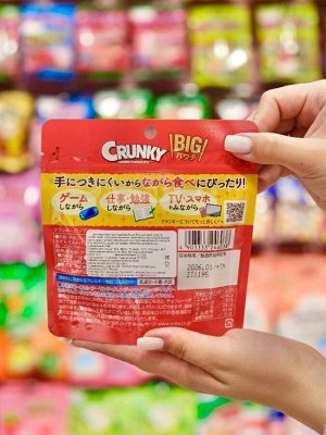 Шоколад Кранки хрустящий Big Pouch большой пакет, Lotte 72 гр из Японии