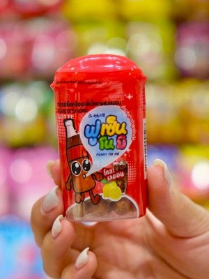 Резинка жевательная драже Fusen No Mi Cola Lemon "Кола и лимон", Thai Lotte, 15 гр из Таиланда