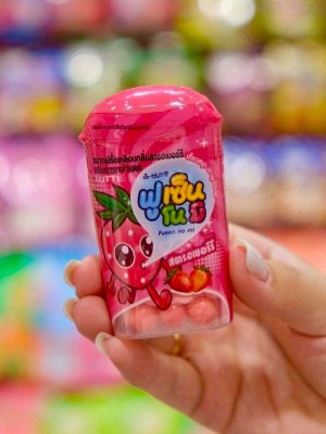 Резинка жевательная драже Fusen No Mi Strawberry "Клубника", Thai Lotte, 15 гр из Таиланда