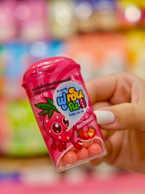 Резинка жевательная драже Fusen No Mi Strawberry "Клубника", Thai Lotte, 15 гр из Таиланда