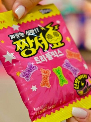 Мармелад жевательный "JELLYCIOUS MAX SOUR FRUIT" фруктовое ассорти 51 гр из Кореи