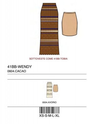 Юбка GONNA MAGLIA PUNTO PIZZO
75%COTONE 20%POLIESTERE 5%ALTRE FIBRE