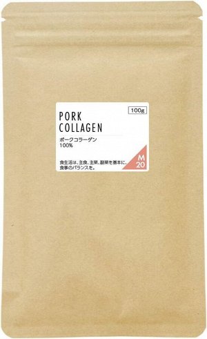 Nichie Pork Collagen Low Molecular Weight 100% Powder - низкомолекулярный свиной коллаген 100 г