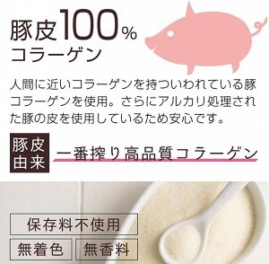 Nichie Pork Collagen Low Molecular Weight 100% Powder - низкомолекулярный свиной коллаген 100 г