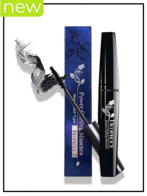 Тушь для ресниц чёрная подкручивающая с изогнутой щёточкой Deoproce Mascara Power Curling, 10мл