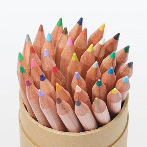 MUJI Color Pencils - цветные карандаши в бумажном тубусе (укороченные)
