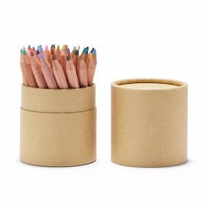 MUJI Color Pencils - цветные карандаши в бумажном тубусе (укороченные)