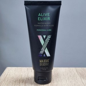 ГЕЛЬ MAXUS "ALIVE ELIXIR" С АЛОЭ, НА ВОДНОЙ ОСНОВЕ , 75 мл.