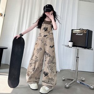 Комбинезон для девочки с принтом