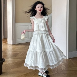 Костюм для девочки (блуза+юбка макси)