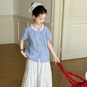 Блуза с коротким рукавом для девочки