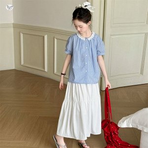 Блуза с коротким рукавом для девочки