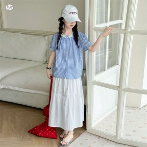 Блуза с коротким рукавом для девочки