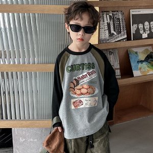Лонгслив для мальчика с принтом