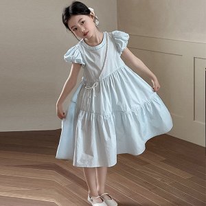 Платье с коротким рукавом для девочки
