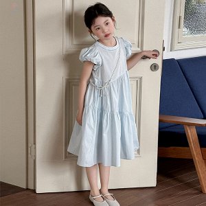 Платье с коротким рукавом для девочки