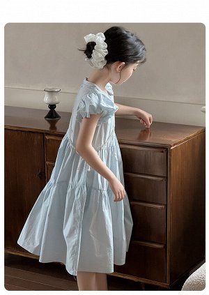 Платье с коротким рукавом для девочки