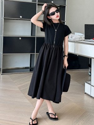 Платье с коротким рукавом для девочки