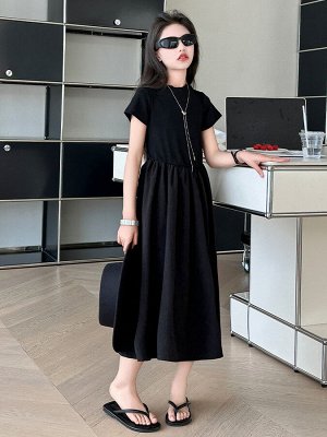 Платье с коротким рукавом для девочки