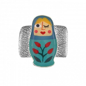 Кольцо TARATATA, Nanas, разъемное, с цветной смолой, TT-W24-03407-10M (серебристый)
