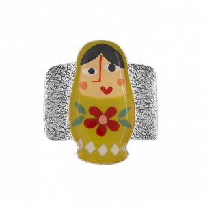 Кольцо TARATATA, Nanas, разъемное, с цветной смолой, TT-W24-03409-10M (серебристый)
