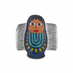 Кольцо TARATATA, Nanas, разъемное, с цветной смолой, TT-W24-03410-10M (серебристый)