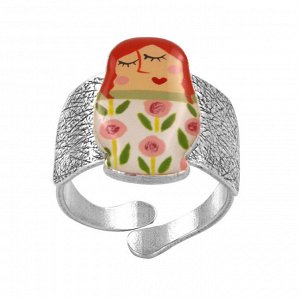 Кольцо TARATATA, Nanas, разъемное, с цветной смолой, TT-W24-03412-10M (серебристый)