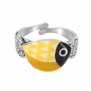 Кольцо TARATATA, Ocean, разъемное, с цветной смолой, TT-W24-02405-10Y (желтый)