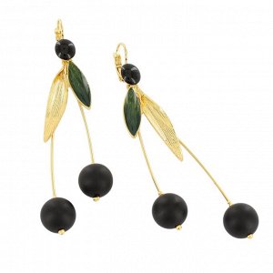 Серьги TARATATA, Cerise, с цветной смолой и авантюрином, TT-T25-02706-202 (черный)
