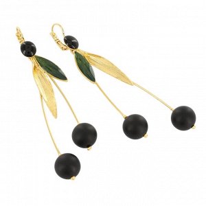 Серьги TARATATA, Cerise, с цветной смолой и авантюрином, TT-T25-02706-202 (черный)