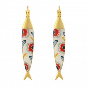 Серьги TARATATA, Sardine, с цветной смолой, TT-T24-01709-20M (золотистый)