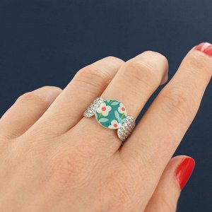 Кольцо TARATATA, Tweed, разъемное, с цветной смолой, TT-W24-06428-104 (синий)