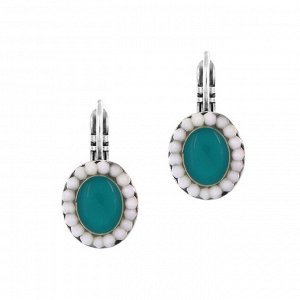 Серьги TARATATA, Nanas, с цветной смолой и стеклянными бусинами, TT-W24-03727-107 (зеленый)