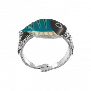 Кольцо TARATATA, Ocean, разъемное, с цветной смолой, TT-W24-02405-107 (зеленый)