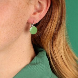 Серьги TARATATA, Jonquille, с цветной смолой, TT-W24-01701-107 (зеленый)