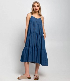Джинсовый сарафан #КТ3373, синий