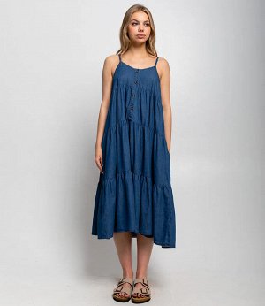 Джинсовый сарафан #КТ3373, синий