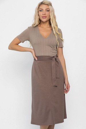 Платье Парижанка (шоколадное) П13850-10М