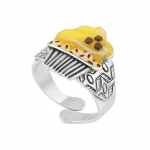 Кольцо TARATATA, Chapardeuse, разъемное, с цветной смолой и бусинами, TT-H24-07413-10Y (желтый)