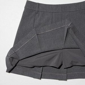 UNIQLO Женская плиссированная юбка, серый